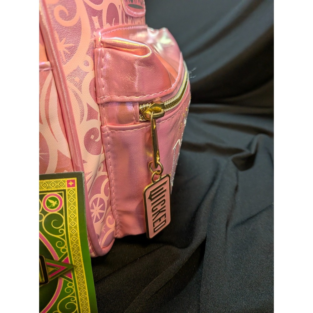 Wicked So Popular Backpack Metallic Crown Glinda Main Compartment Front Pocket - Picture 6 of 7
